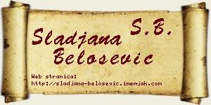 Slađana Belošević vizit kartica